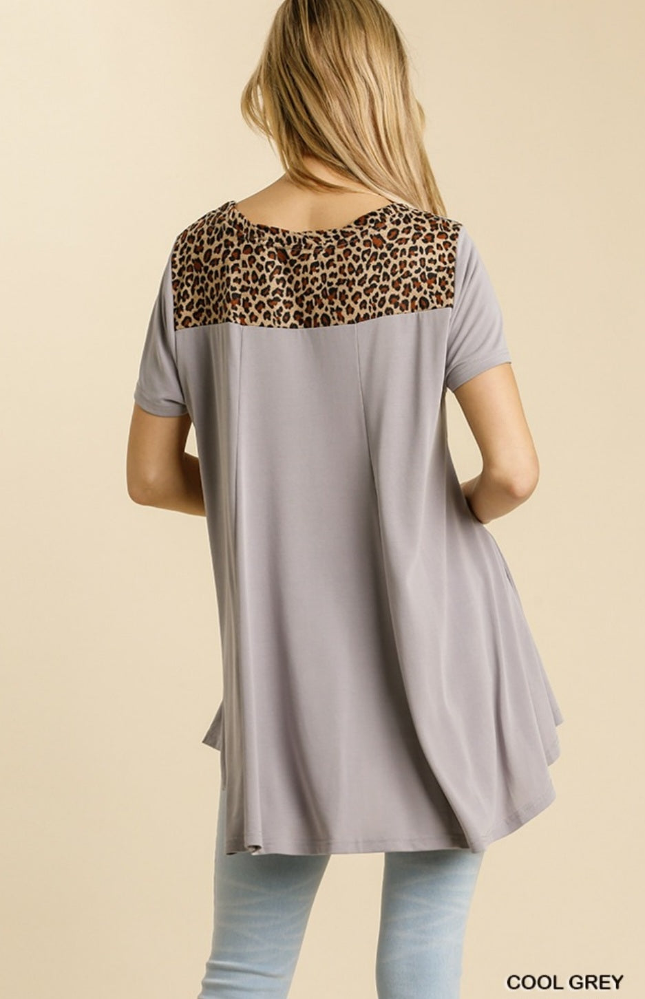 Animal Print Tunic with high low hem!