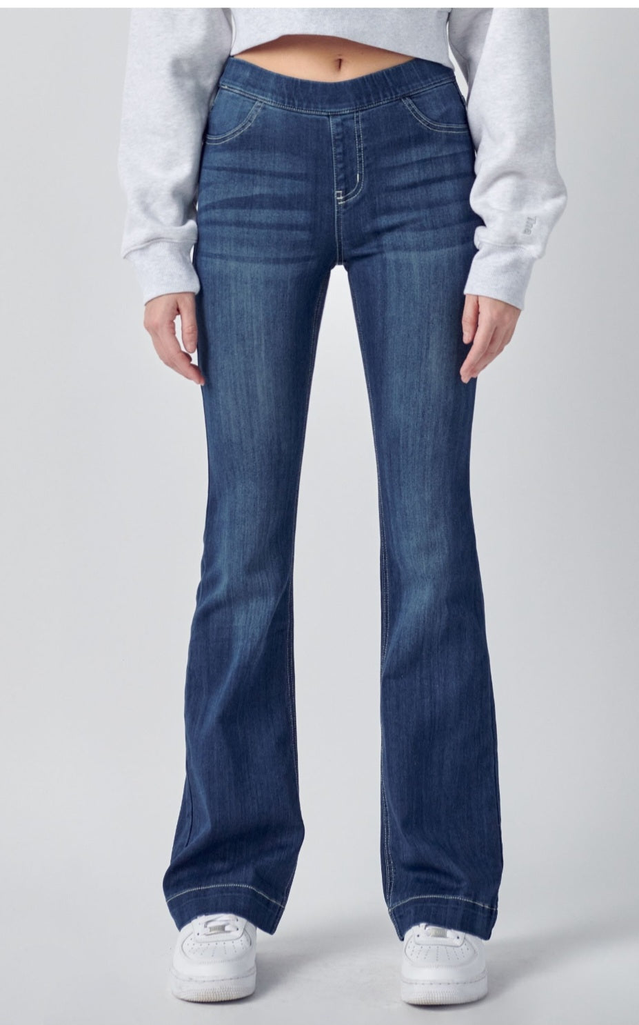 Cello Dark Wash Flare Jeans