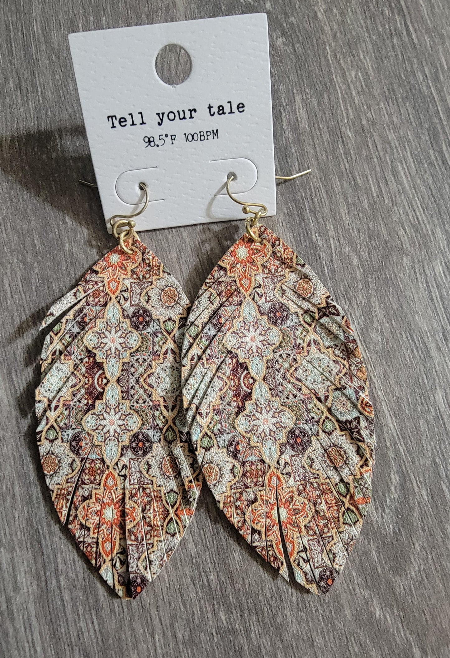 Pretty Design Feather Earrings