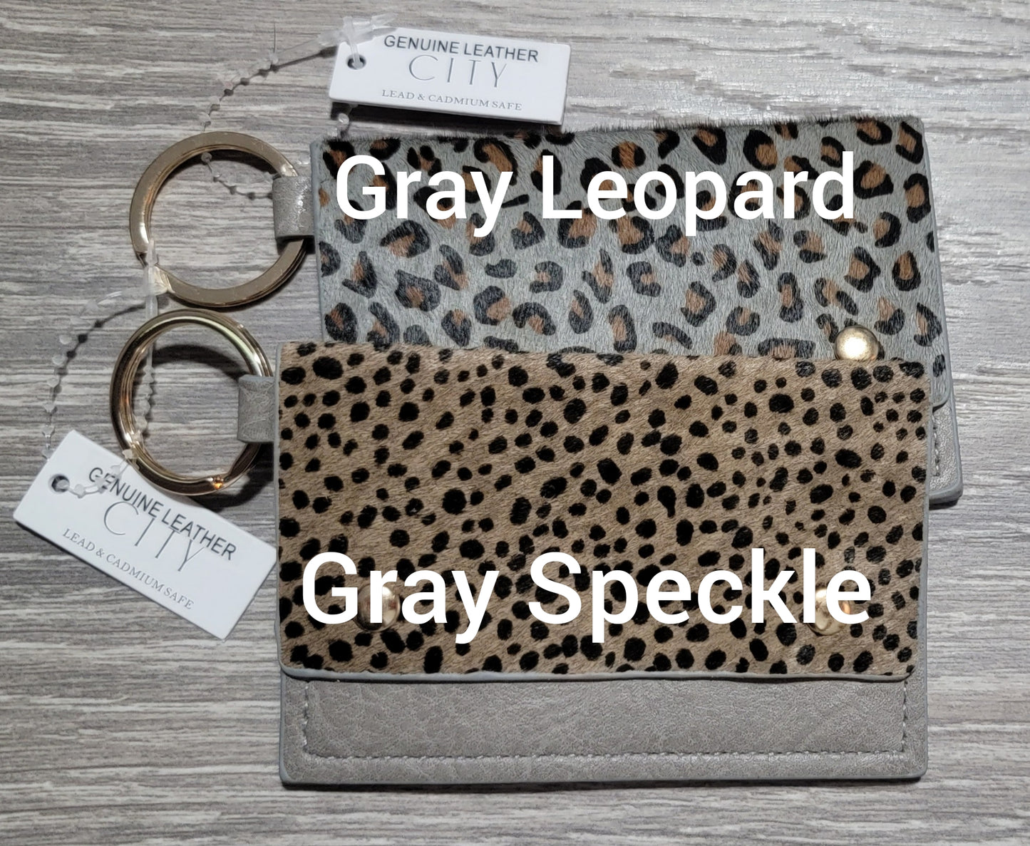 Caila Leather Cardholder W/ Snaps