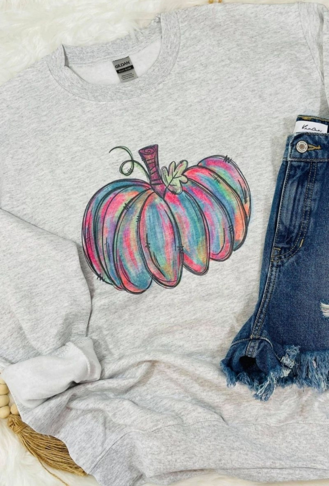 Watercolor Pumpkin Sweatshirt