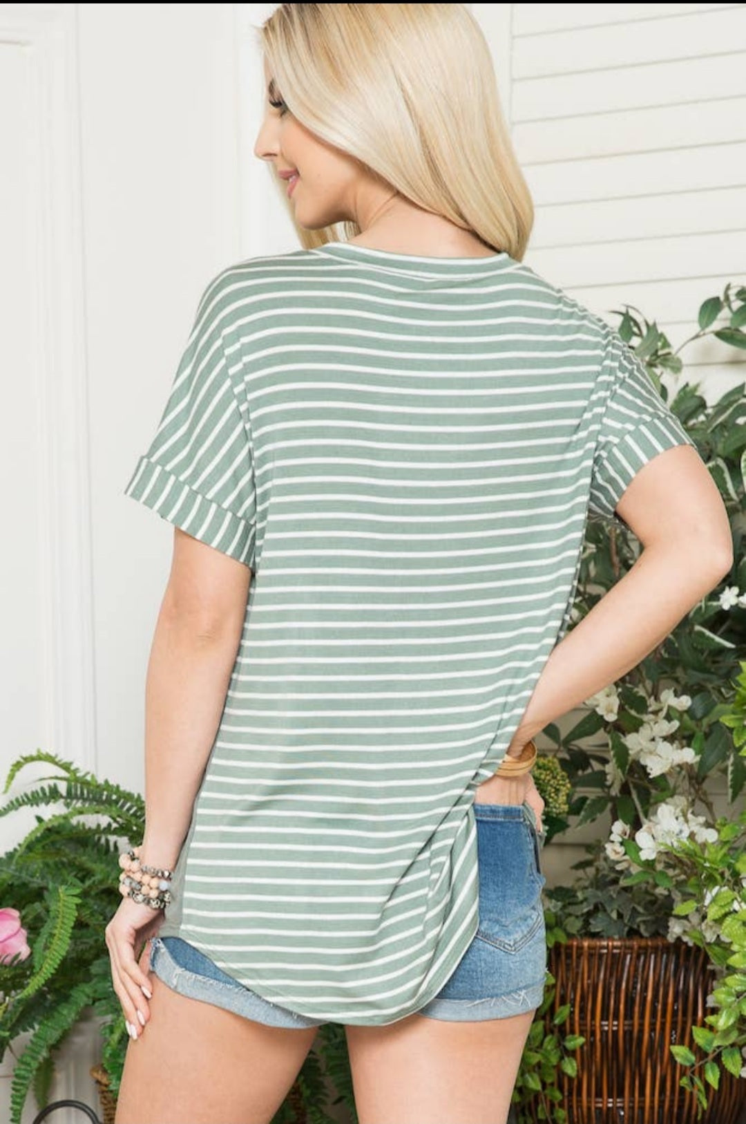 Glitter and Stripes Tee