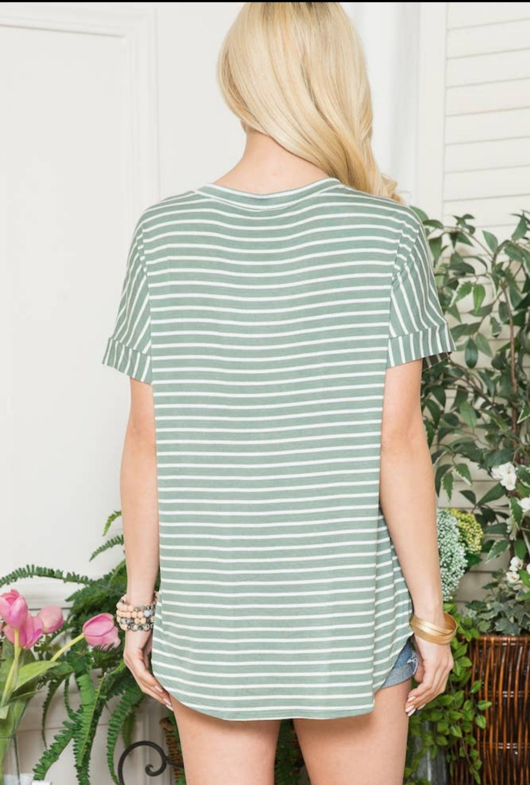 Glitter and Stripes Tee