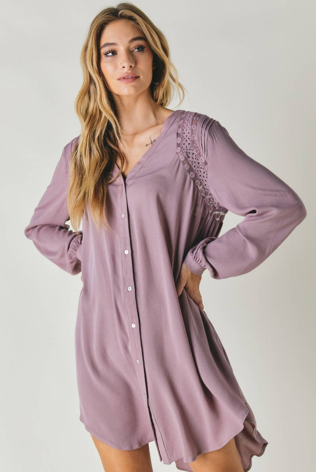 Shirt Dress with Pockets