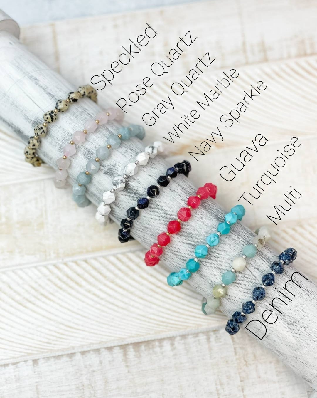 Semi Precious Stretch Bracelet