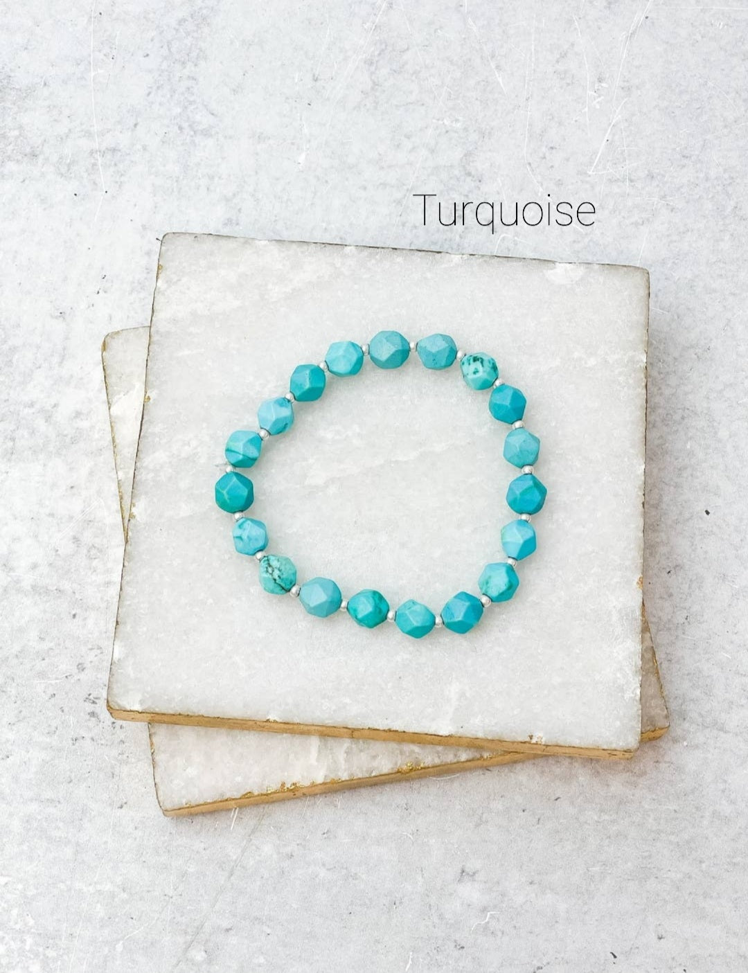 Semi Precious Stretch Bracelet
