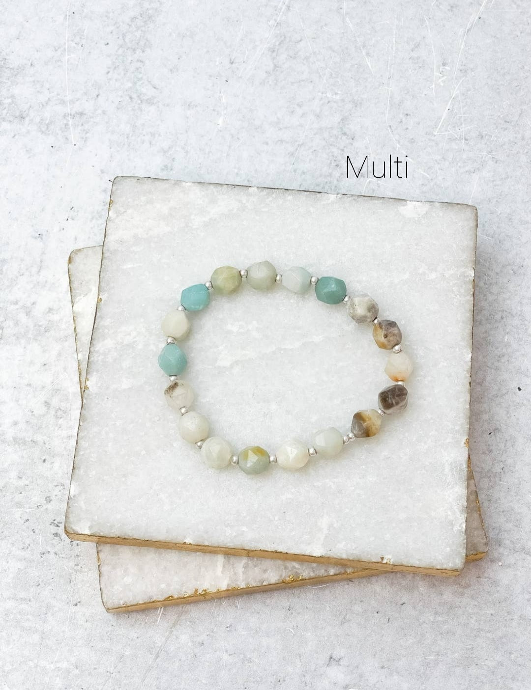 Semi Precious Stretch Bracelet