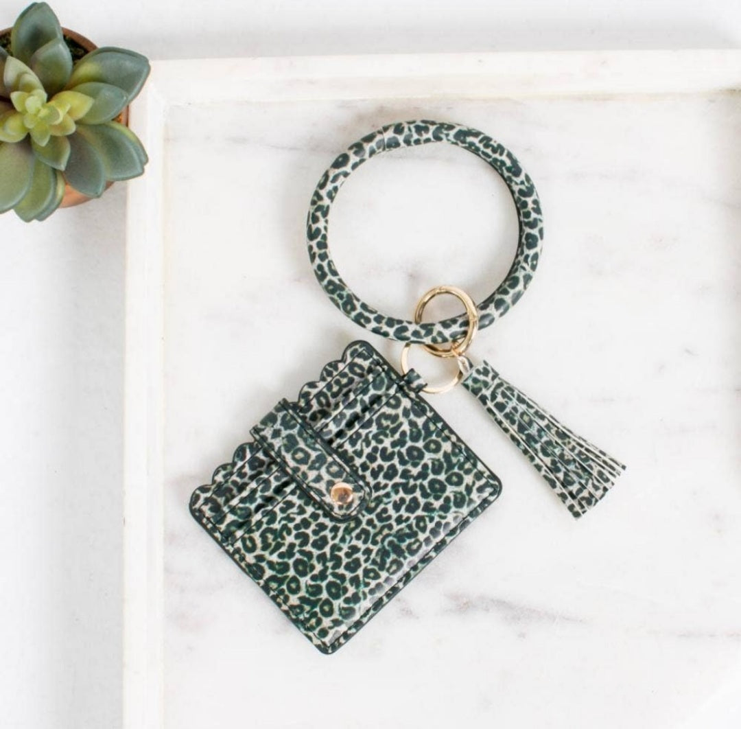 Cardholder With Keyring Bangle & Tassel