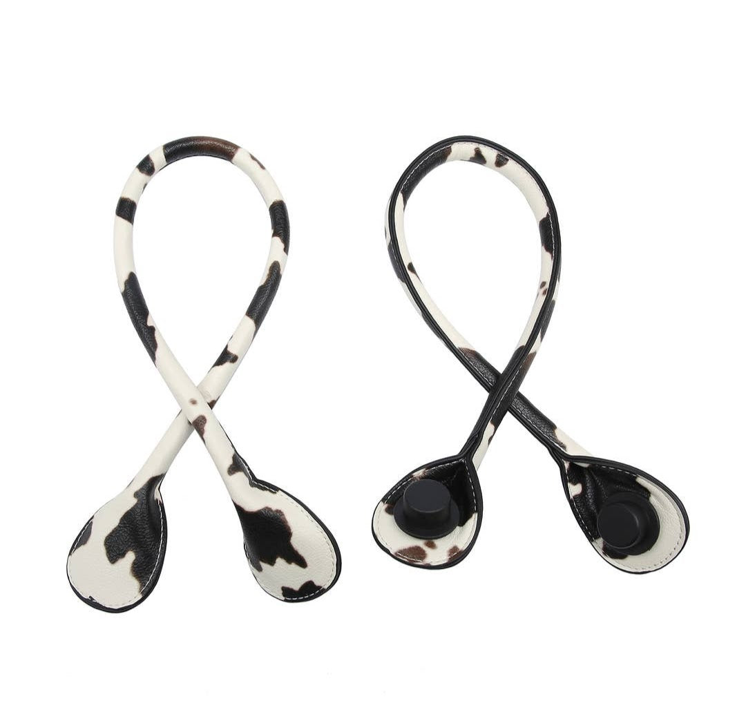 Cow-Vegan Leather Straps for Versa Tote