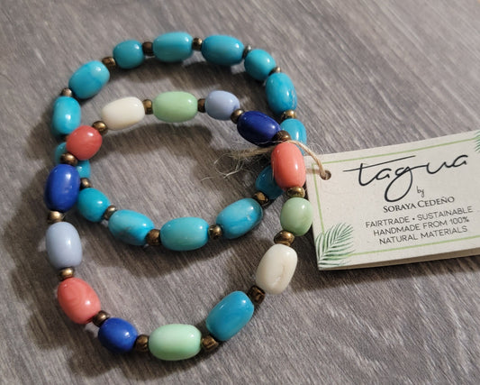 Tagua Stretch Bracelet Set